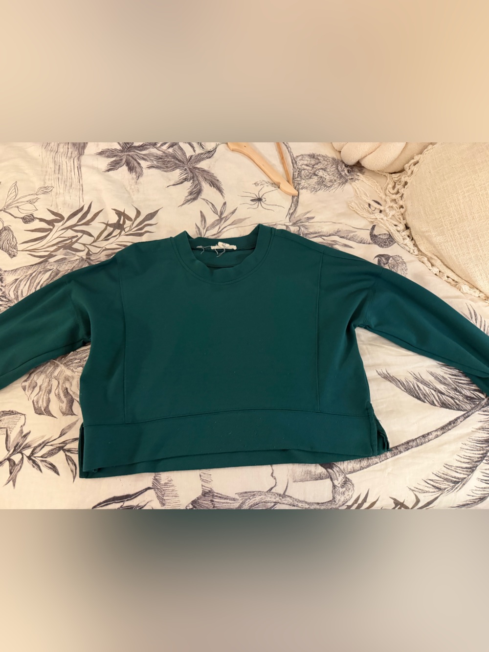 Women's Forest Green Crewneck Sweatshirt